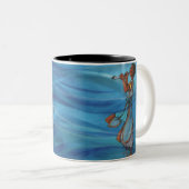 Speel tegen de wind tweekleurige koffiemok (Voorkant rechts)