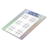 Speel Tic-Tac-Toe games - Fun Game Sheets Notitieblok (Schuin)
