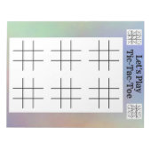 Speel Tic-Tac-Toe games - Fun Game Sheets Notitieblok (Voorkant)