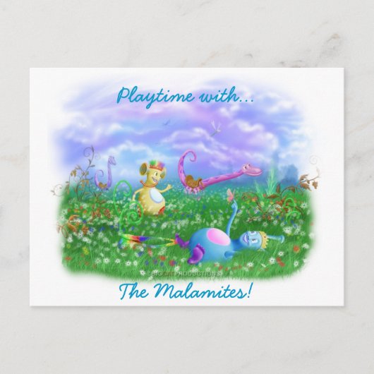 Speel tijd bij Twisty Twicks Garden. Briefkaart (Voorkant)