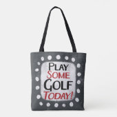 Speel vandaag nog wat golf Canvas tas (Achterkant)