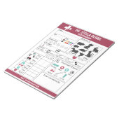 Speel veterinaire examenbladen voor notitieblok (Schuin)