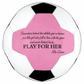 Speel voor haar voetbalprijsopgave voetbal (Voorkant)