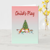 Speel voor kinderen kaart (Gele Bloem)