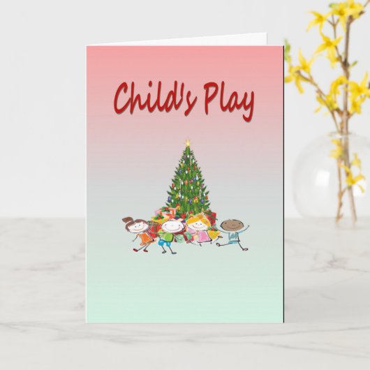 Speel voor kinderen kaart (Gele Bloem)