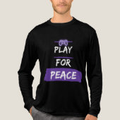 Speel voor Vrede Tri-Blend Shirt (Voorkant volledig)