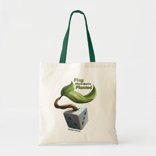 Speel waar je geplant bent Basic Tas (Voorkant)