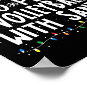 Speel waarschijnlijk volleybal met Santa Christmas Poster (Hoek)