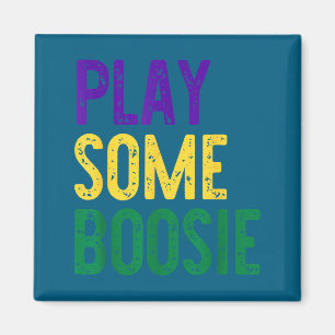 Speel wat boosie mardi gras feestelijke party stij magneet