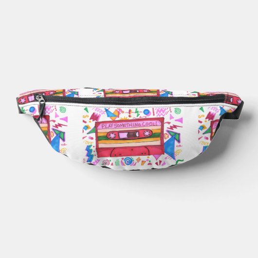 Speel wat coole muziek Mixtape Art Patroon Heuptasje (Liggend)