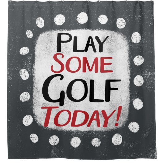 Speel wat golf vandaag douchegordijn (Voorkant)