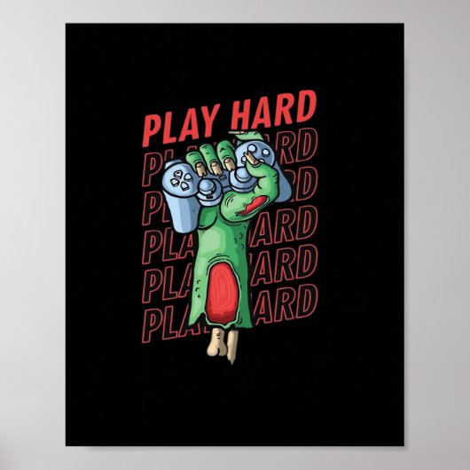 Speel zo hard klassiek poster (Voorkant)