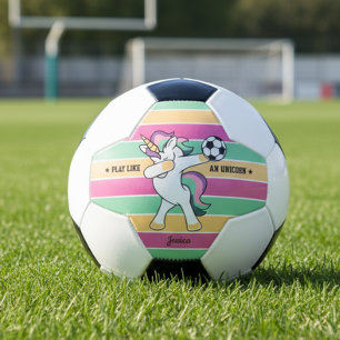 Speel zoals en Unicorn Retro Soccer Dabbing Unicor Voetbal