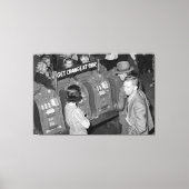 speelautomaten - Las Vegas 1940 Canvas Afdruk (Voorkant)