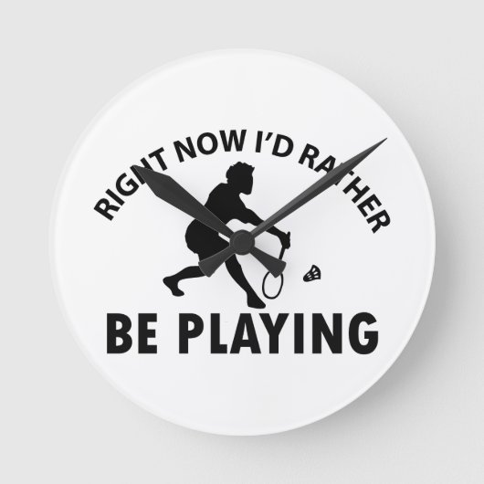 speelbadminton ronde klok (Voorkant)