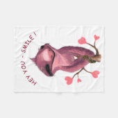 Speelbare Baby Fleece Blanket Smile Cartoon Deken (Voorkant (Horizontaal))