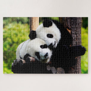 Speelbare Baby Pandas, Jigzaag Puzzle Legpuzzel