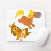 Speelbare Cartoon Ponies Mousepad Muismat (Met muis)