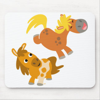 Speelbare Cartoon Ponies Mousepad Muismat