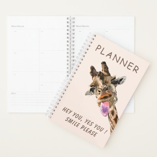 Speelbare Giraffe Tongue Out Planner - Lach (Display)