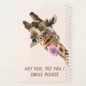 Speelbare Giraffe Tongue Out Planner - Lach (Achterkant)