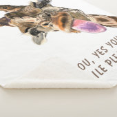 Speelbare Giraffe Tongue uit Sherpa Blanket - glim Sherpa Deken (3/4)