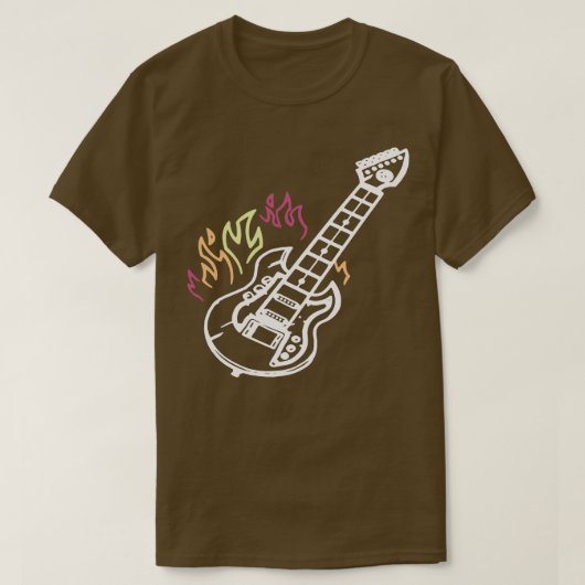 speelbare gitaar t-shirt (Design voorkant)