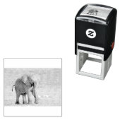 Speelbare jonge olifant  zelfinktende stempel (In situ)