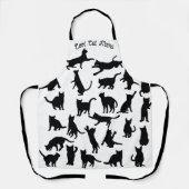 Speelbare katten, Kat mama, speciaal gepersonalise Schort (Voorkant)