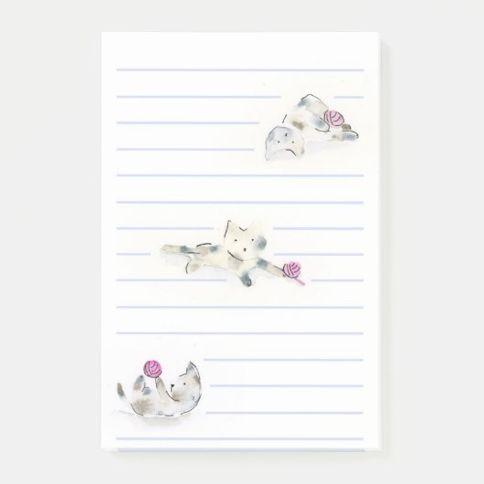 Speelbare katten post-it® notes (Voorkant)