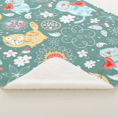 Speelbare katten sherpa deken (3/4)