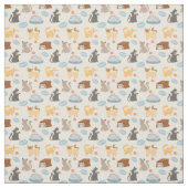 Speelbare katten stof (Swatch)