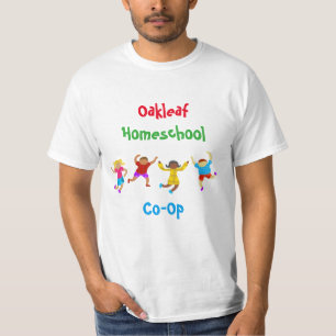 Speelbare kinderen Homeschool T-shirt