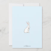 Speelbare  kinderen, paashaas, kippen feestdagenkaart (Achterkant)