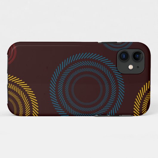 Speelbare, kleurrijke, trendy, koele gestreepte ci Case-Mate iPhone case (Achterkant (horizontaal))