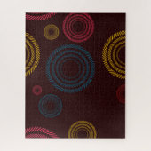 Speelbare, kleurrijke, trendy, koele gestreepte ci legpuzzel (Verticaal)