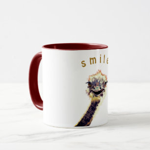 Speelbare Mok met Happy Ostrich - glimlach