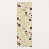 Speelbare, op maat gemaakte, groene patroonbloemen yogamat (Achterkant)