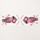 Speelbare Sloth Yoga Mat Smile - Jouw tekst - Colo (Achterkant (horizontaal))