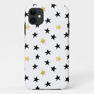 Speelbare sterren - Hoesje voor zwart-gouden iPhon