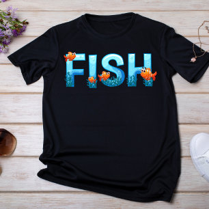 Speelbare vis t-shirt