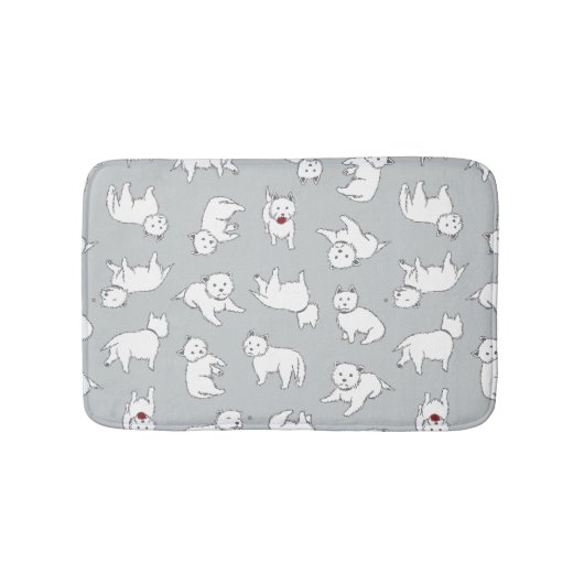 Speelbare Westies Non-Skid Mat (Voorkant)
