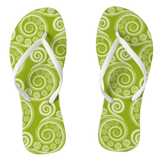 Speelbare zomergroene Fern laat Teenslippers over (Voetbed)