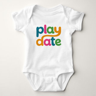 Speeldata Kleurrijk Logo Baby Body Romper