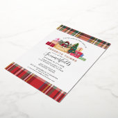 Speelde Favoriete Dingen Kerst Rustiek Folie Feestdagenkaart (Gedraaid)