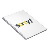 Speelend, levendig, gewaagd, modern design van sor notitieboek (Rechterzijde)