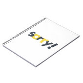 Speelend, levendig, gewaagd, modern design van sor notitieboek (Linkerzijde)