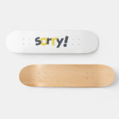 Speelend, levendig, gewaagd, modern design van sor persoonlijk skateboard (Horizontaal)