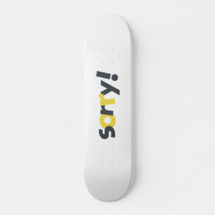 Speelend, levendig, gewaagd, modern design van sor persoonlijk skateboard