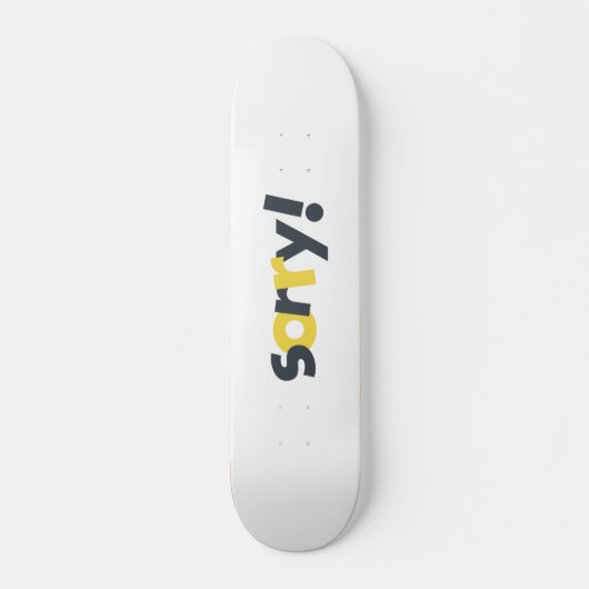 Speelend, levendig, gewaagd, modern design van sor persoonlijk skateboard (Voorkant)
